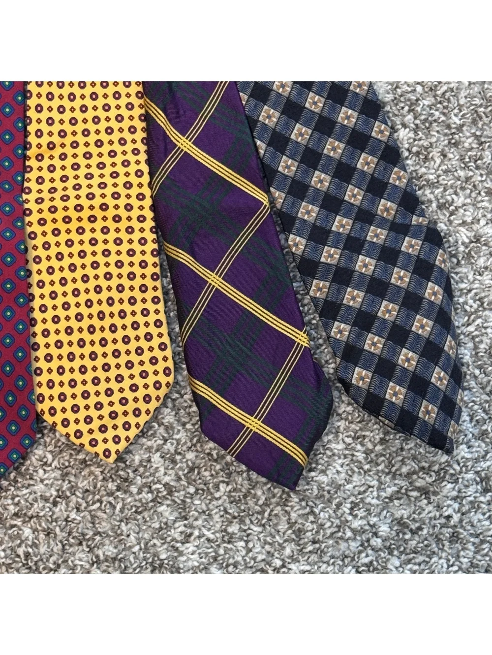 Vintage Men’s Tie Lot 5pc Kenneth Cole American Living J Rigging